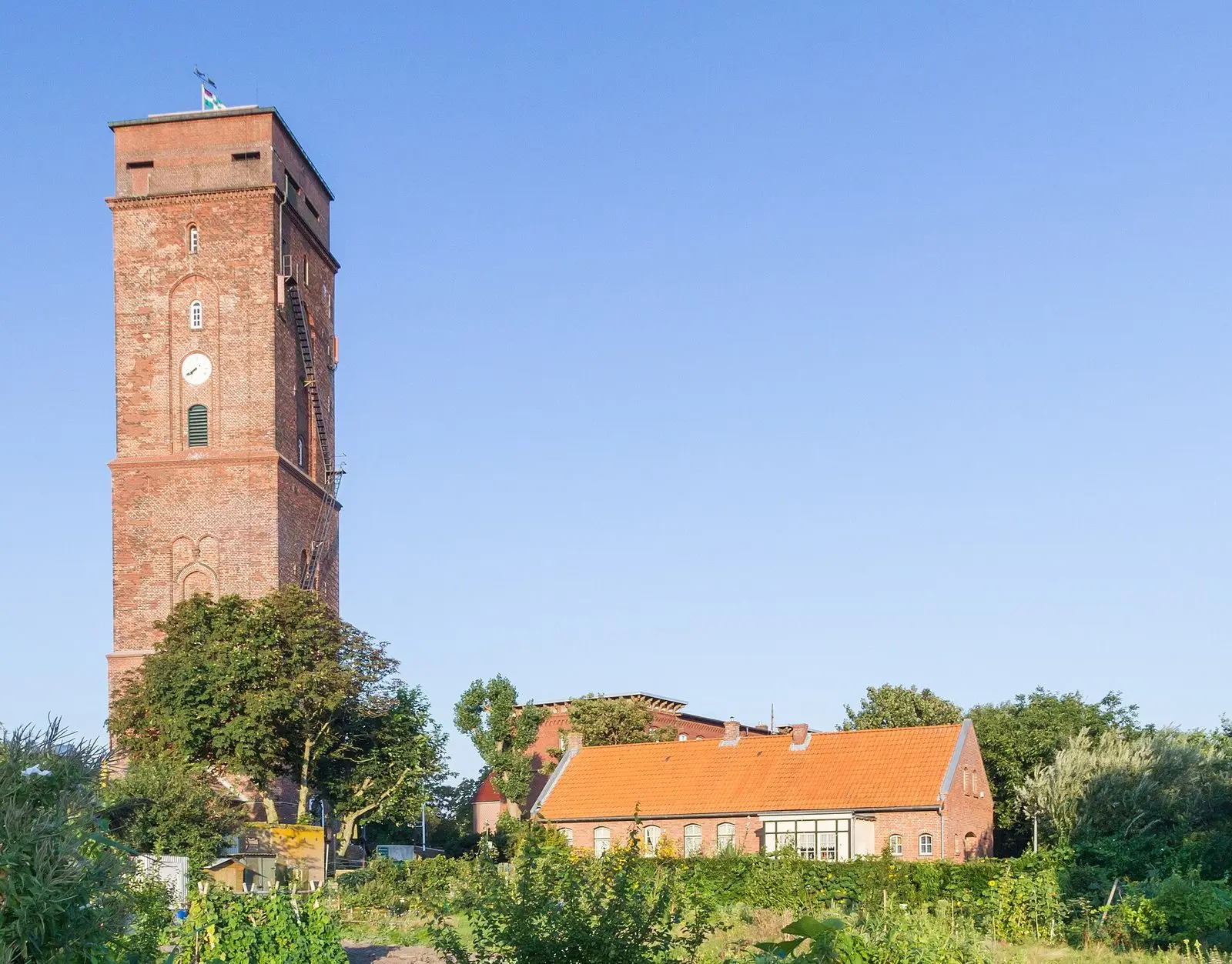 Alter Leuchtturm von Borkum aus Backstein