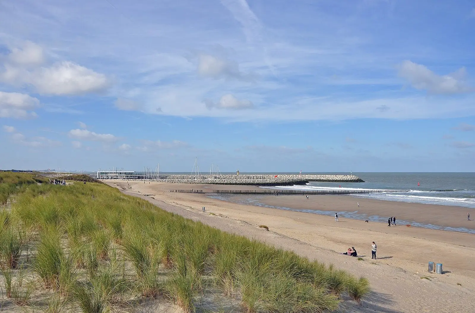 Dünen und Strand von Cadzand in Zeeland